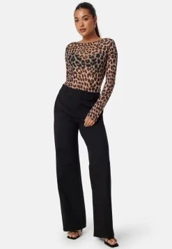 BUBBLEROOM Long Sleeve Mesh Top