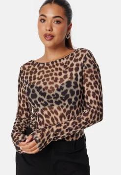 BUBBLEROOM Long Sleeve Mesh Top