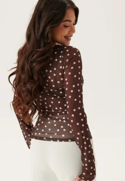 BUBBLEROOM Long Sleeve Mesh Top