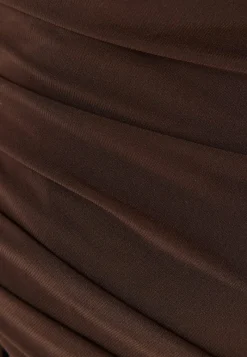 John Zack Long Sleeve Rouch Dress