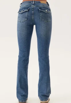 BUBBLEROOM Low Bootcut Flap Jeans