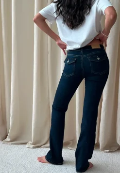 BUBBLEROOM Low Bootcut Flap Jeans