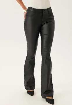 BUBBLEROOM Low Waist Push-up Coated Jeans