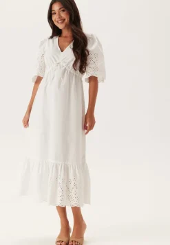 BUBBLEROOM Midi Broderie Anglaise Dress