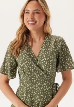 BUBBLEROOM Midi Butterfly Wrap Dress