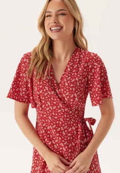 BUBBLEROOM Midi Butterfly Wrap Dress