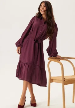 Happy Holly Midi Shirt Dress