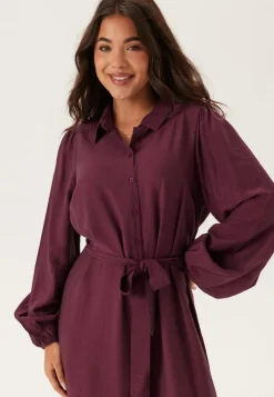 Happy Holly Midi Shirt Dress