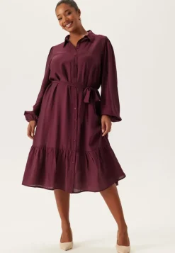 Happy Holly Midi Shirt Dress
