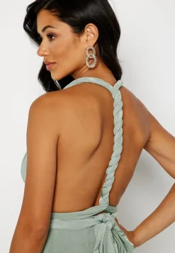 Goddiva Multi Tie Maxi Dress