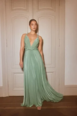 Goddiva Multi Tie Maxi Dress