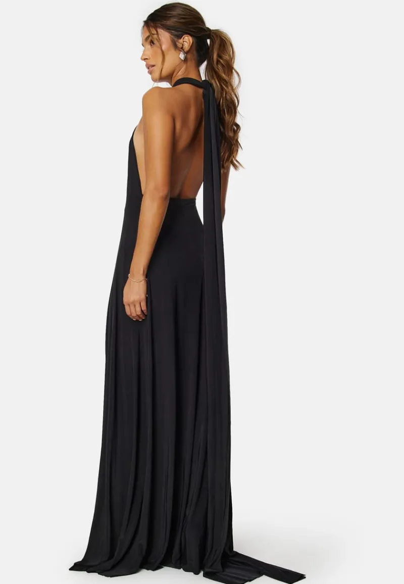 Goddiva Multi Tie Maxi Dress