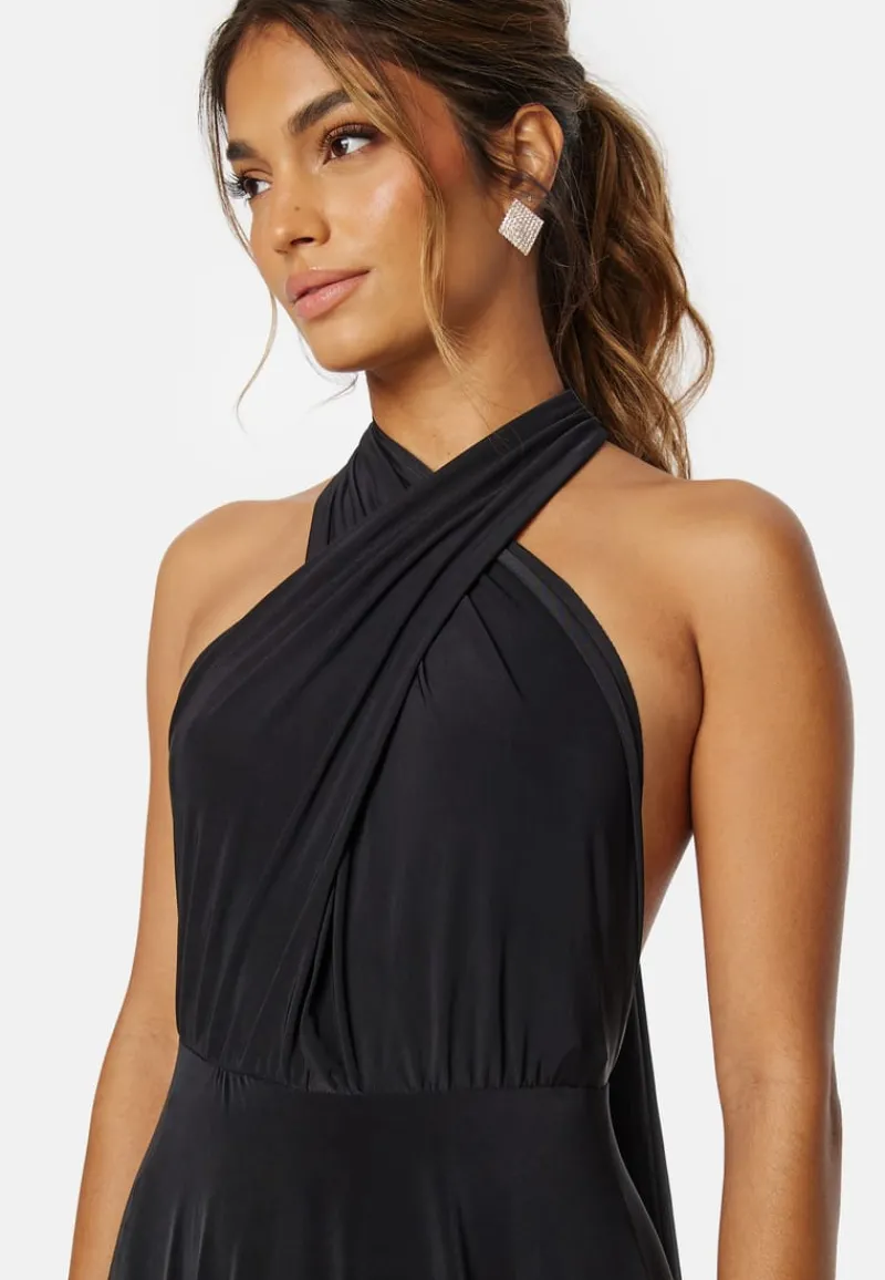 Goddiva Multi Tie Maxi Dress