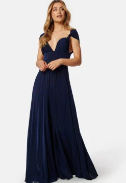 Goddiva Multi Tie Maxi Dress