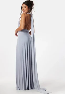 Goddiva Multi Tie Maxi Dress Split