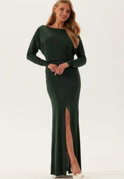 Goddiva Multi Way Long Sleeve Maxi Dress