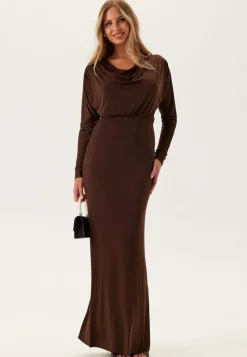 Goddiva Multi Way Long Sleeve Maxi Dress