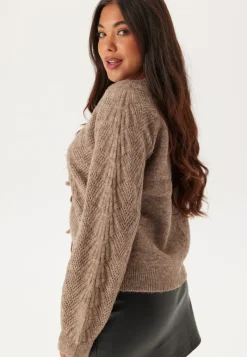 Object Collectors Item Objflora Re L/S KNIT CARDIGAN