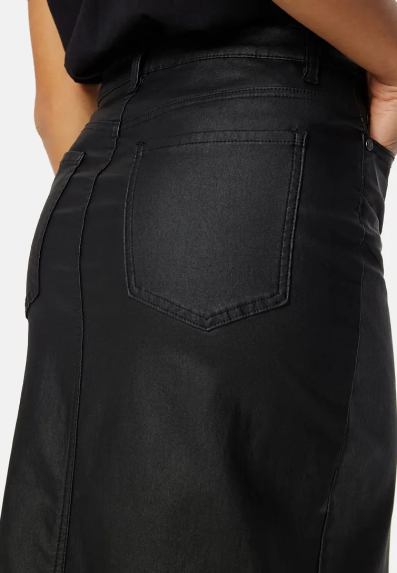 Object Collectors Item Objnaya Coated Mid Waist Skirt