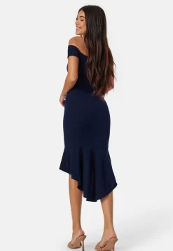 John Zack Off Shoulder High Dress