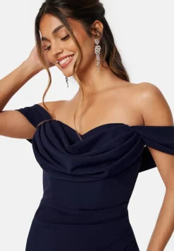 Goddiva Off Shoulder Maxi Dress