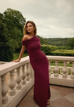 Bubbleroom Occasion Off Shoulder Mesh Gown