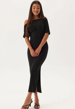 John Zack Off Shoulder Midaxi Dress