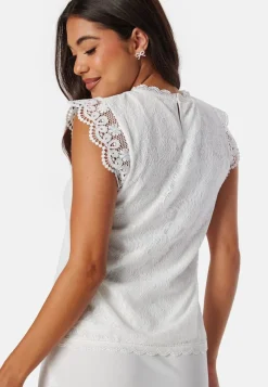 Pieces Olline SL Lace Top