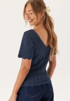 ONLY Onlbecca Life Ss V-neck Top Kn