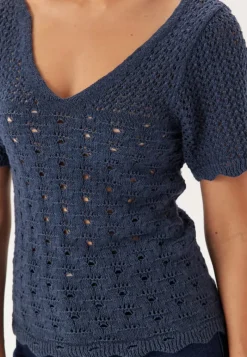 ONLY Onlbecca Life Ss V-neck Top Kn