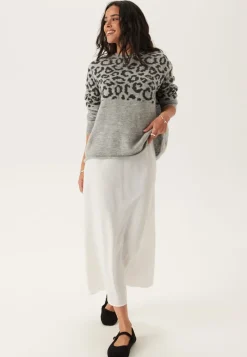 ONLY Onljade Animal Ls O-neck Knt