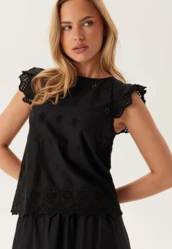 ONLY Onllou Life Emb S/S Open Back Top