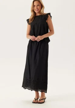 ONLY Onllou Life Emb S/S Open Back Top