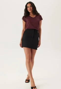 ONLY Onlsilvery S/S V Neck Lurex Top