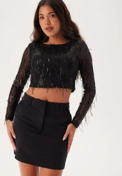 ONLY Onlspacy Ls Cropped Sequins To