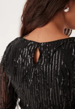 ONLY Onlspacy Ls Cropped Sequins To