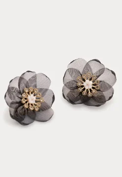 LILY AND ROSE Organza Botanical Earrings
