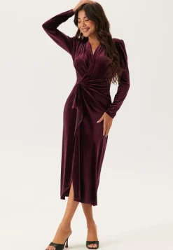 Chiara Forthi Overlap Velvet Dress