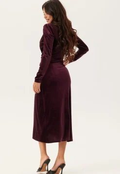 Chiara Forthi Overlap Velvet Dress