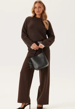 Pieces Pccleo Ls O-neck Chunky Knit