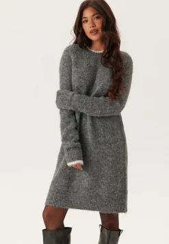 Pieces Pcivy Ls Contrast Knit Dress