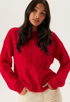 Pieces Pcjenna Ls O-neck Cable Knit