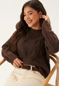 Pieces Pcjenna Ls O-neck Cable Knit