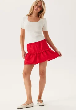 Pieces Pcjuline Ss Rev Knit Tee