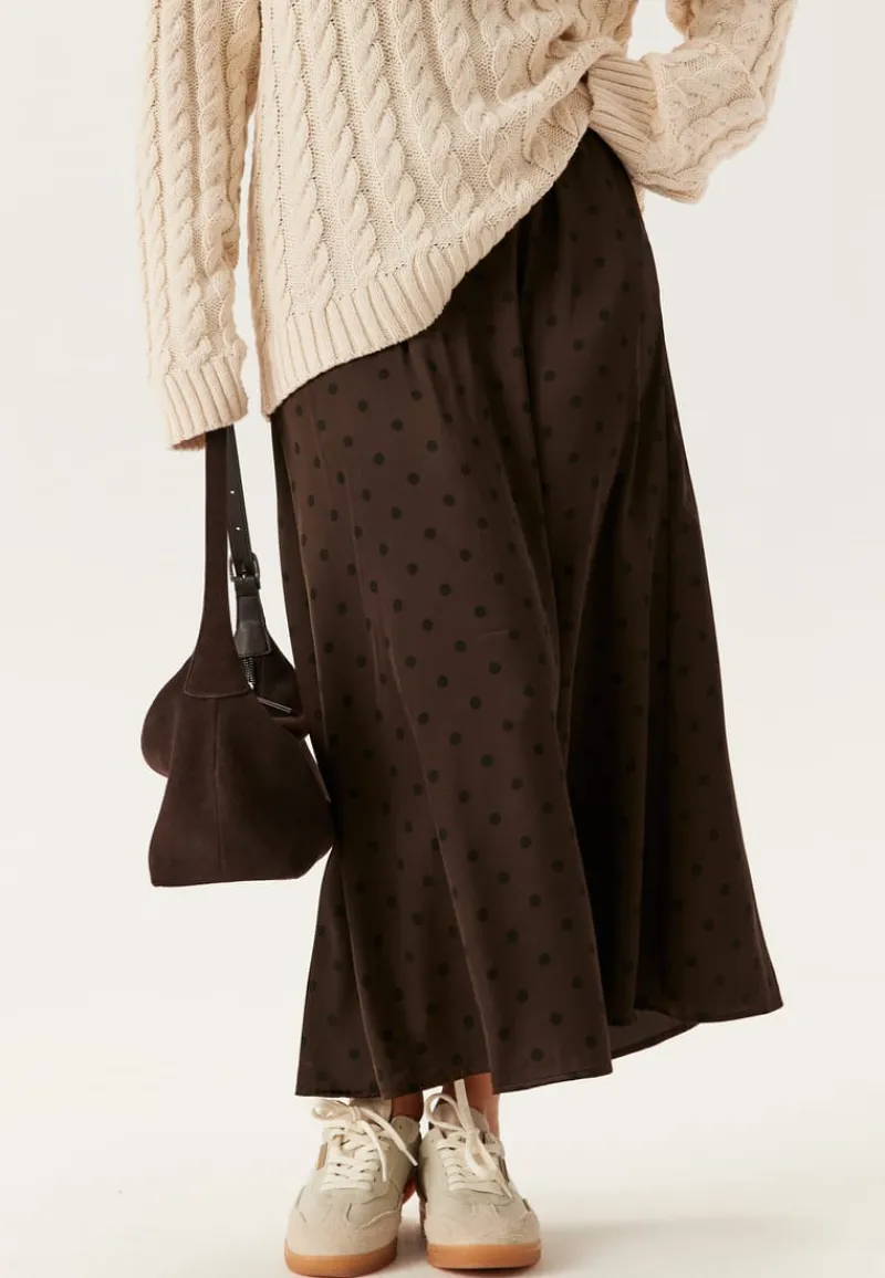 Pieces Pcjytta Hw Ankle Satin Skirt