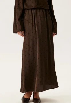 Pieces Pcjytta Hw Ankle Satin Skirt