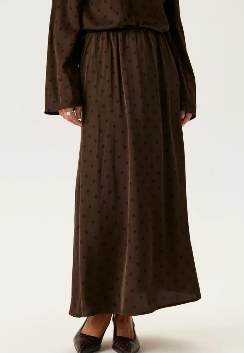 Pieces Pcjytta Hw Ankle Satin Skirt