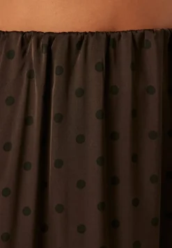 Pieces Pcjytta Hw Ankle Satin Skirt