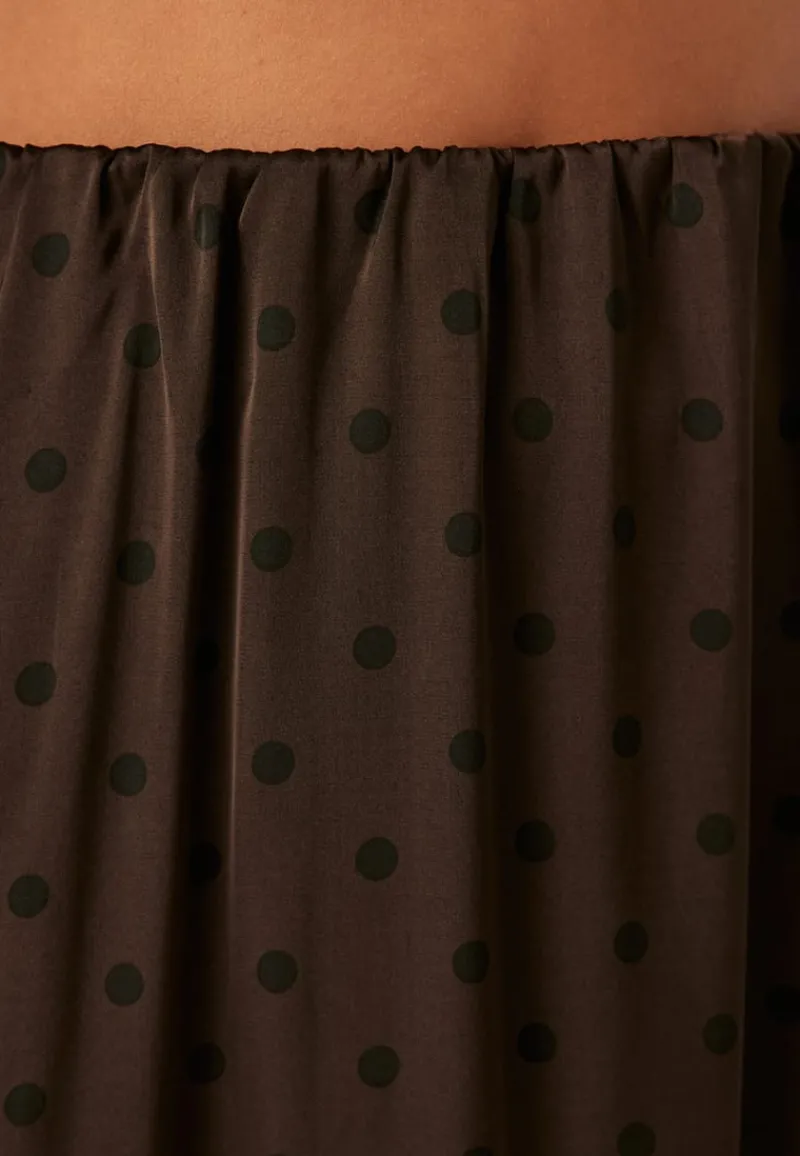 Pieces Pcjytta Hw Ankle Satin Skirt