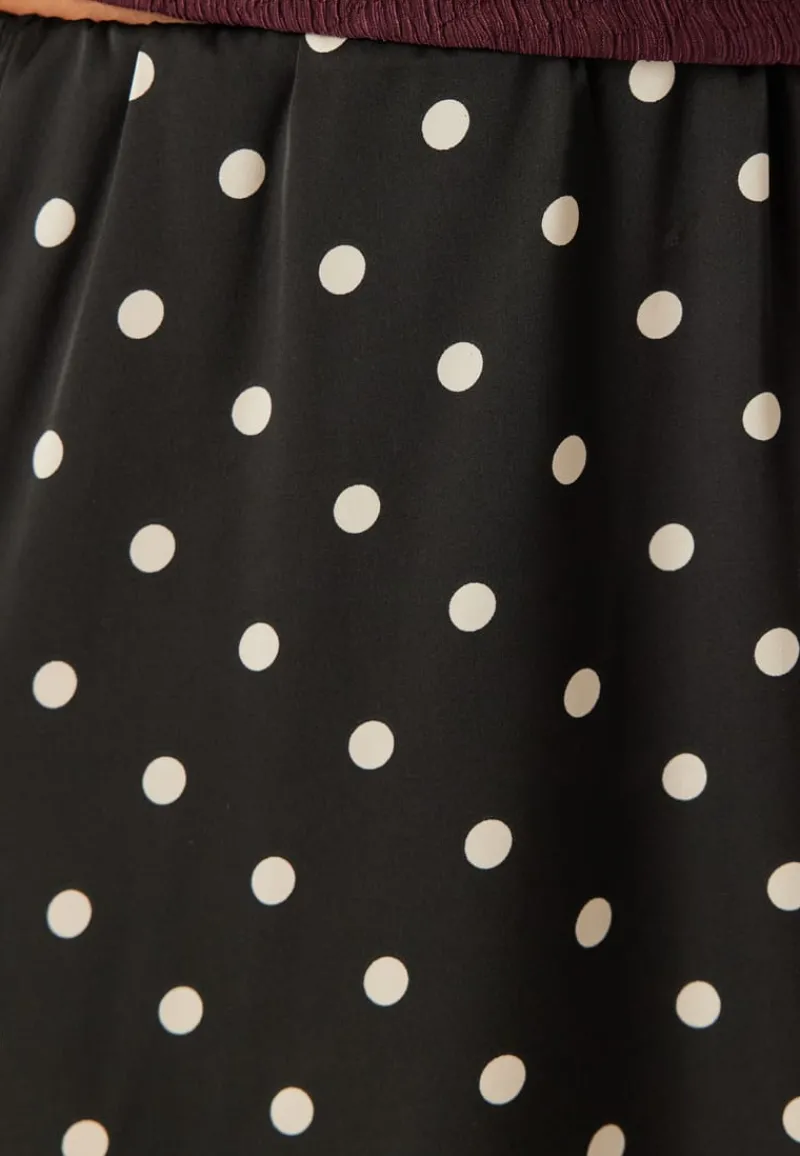 Pieces Pcjytta Hw Ankle Satin Skirt